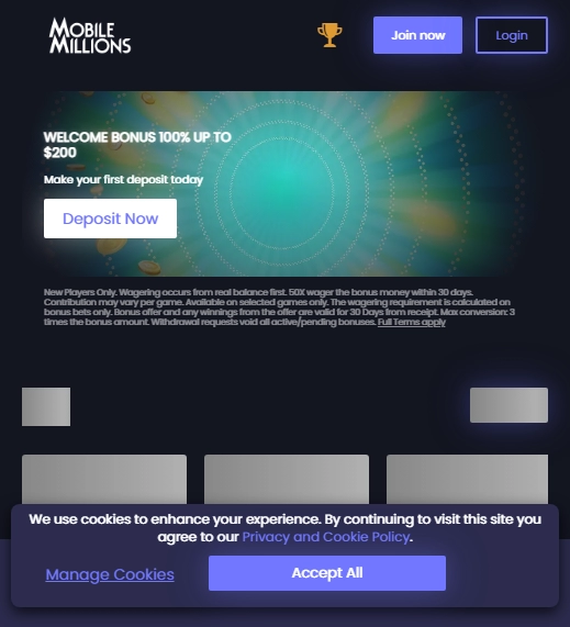 MobileMillions Casino